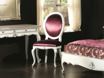 35TH ANNIVERSARY SE 149 - Medallion upholstered open back wooden chair by SCAPPINI & C - view 2